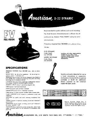 The American D-22 Specifications