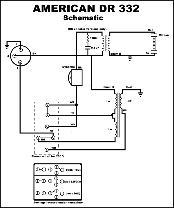 American DR 332 schematic