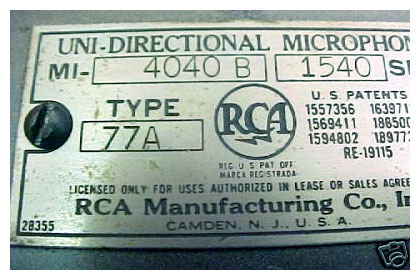 RCA Type 77-A plate