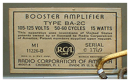 RCA Type BA-2C