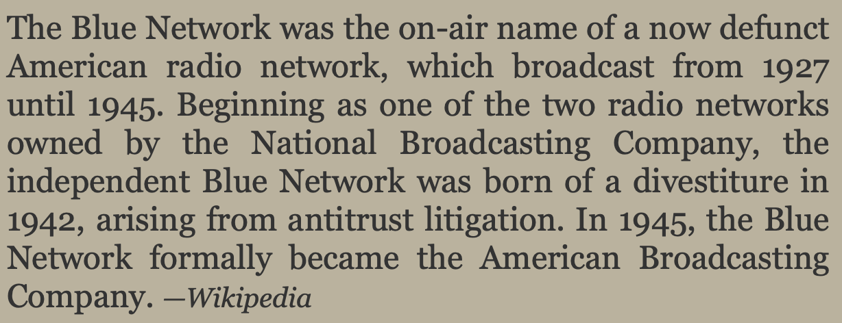 Blue network