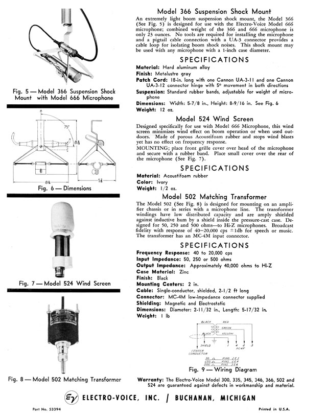 Specifications and Instructions, p. 2