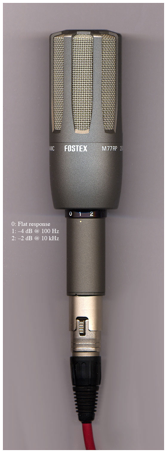 Fostex M77RP roll-off setting
