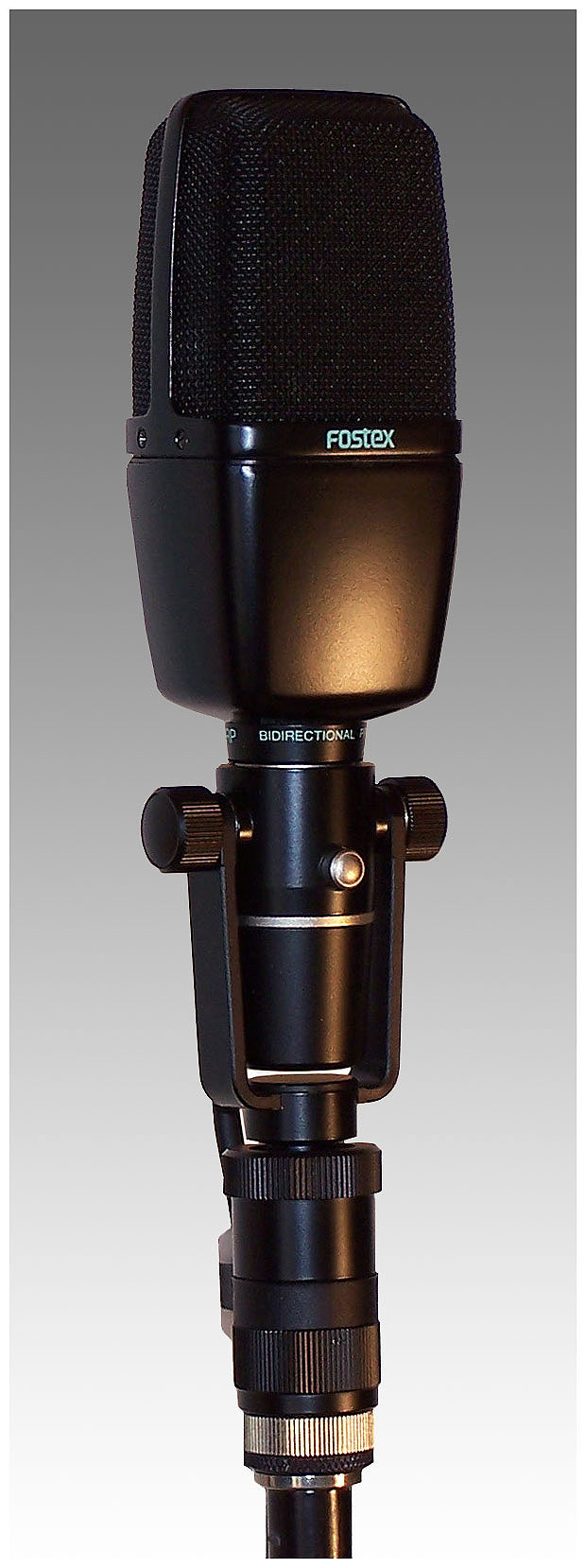 One of ten black Fostex M88RP mics
