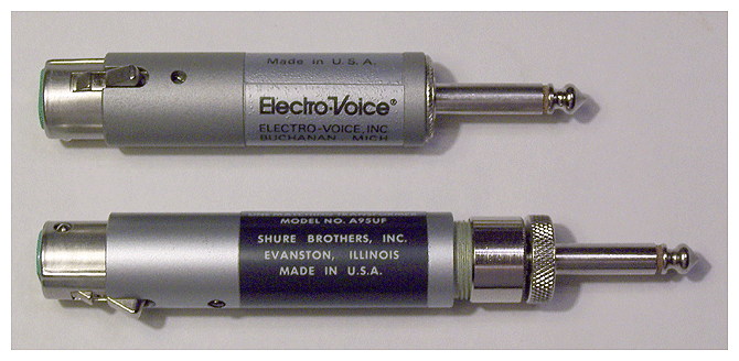 Electro-Voice and Shure transformers