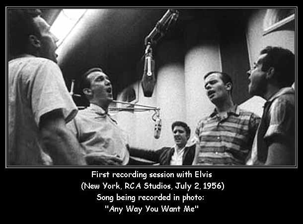 First session with the Jordanaires