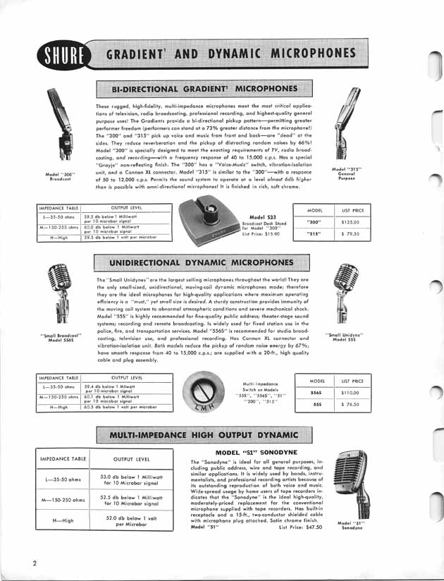 Shure Catalog 44A