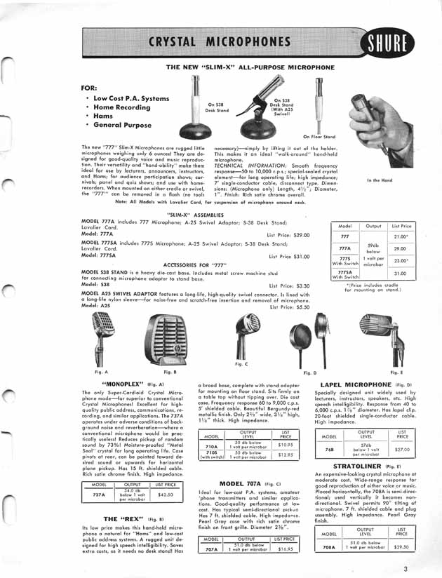 Shure Catalog 44A