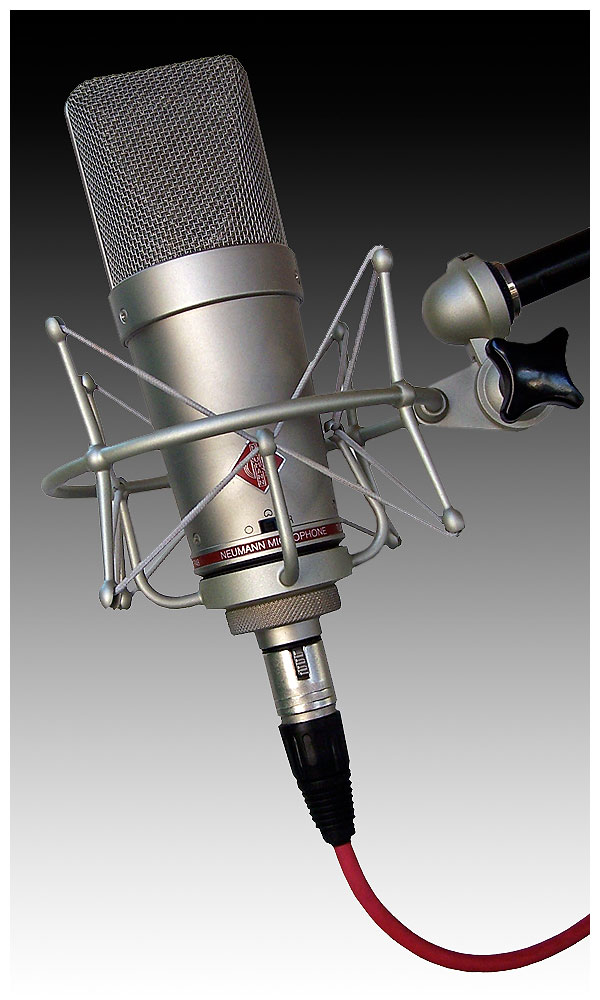 The Neumann TLM 127 in its shock mount