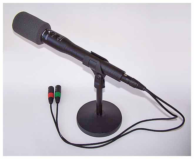Shure VP88 with wind screen